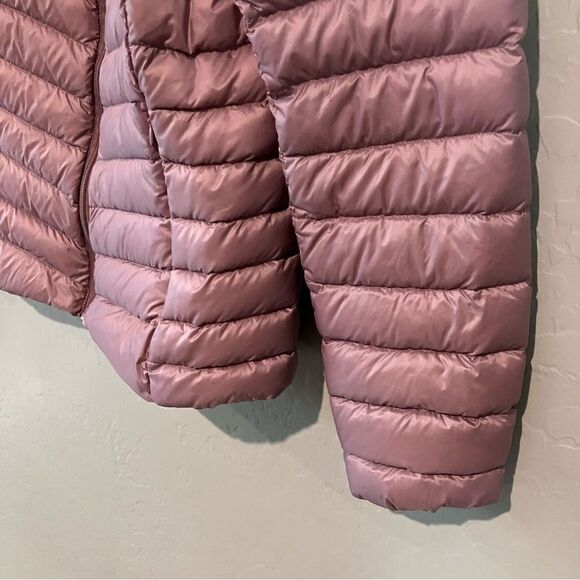 Rokka&Rolla Down Lightweight Packable Coat Puffer Hood Pink Jacket Women's Small - Picture 3 of 12